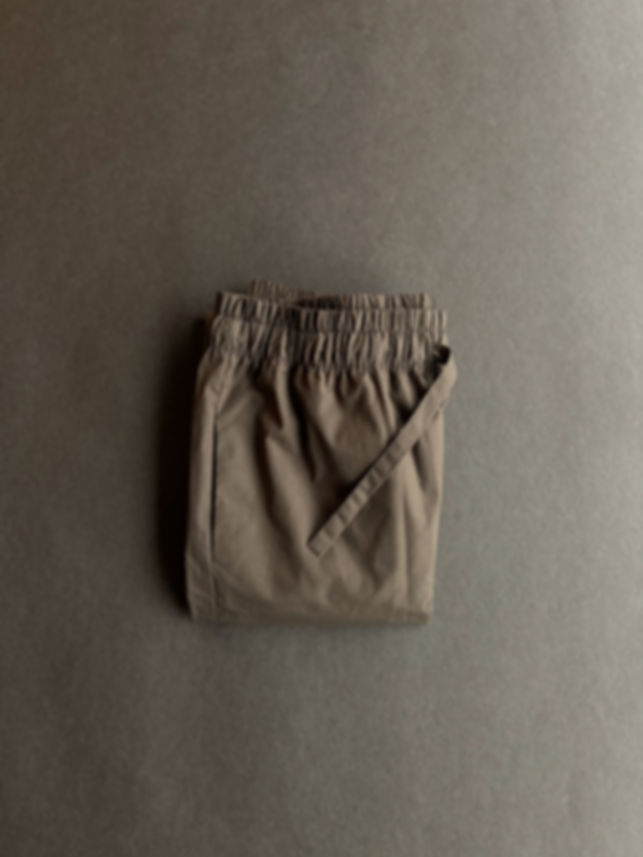 Poplin Solid Brown Lounge Trousers